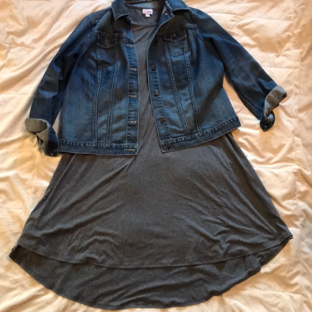 Lularoe Gary Leggings Material Carly Dress